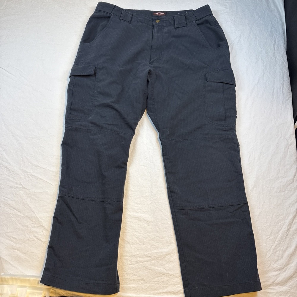 TRU-SPEC Men's 38X30 Blue Tactical Ripstop Expandable Waist Cargo Pants